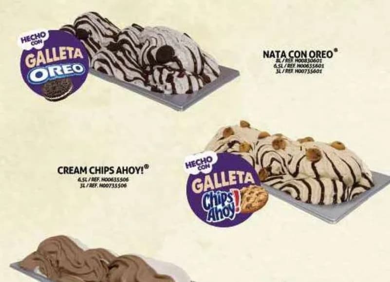 Helados con marcas reconocidas