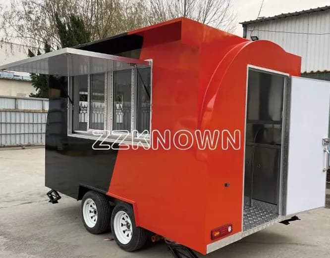 KN-FR-5 round-roof food trailer
