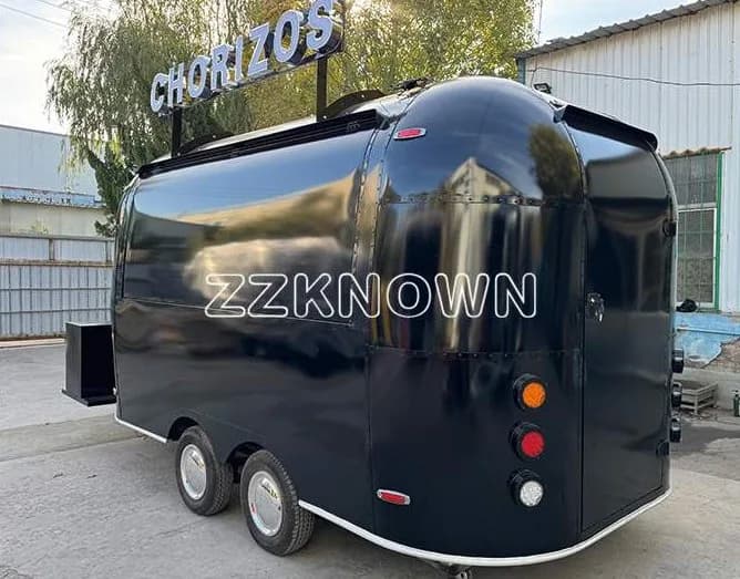 Remolque Airstream de acero inoxidable KN-QF-4