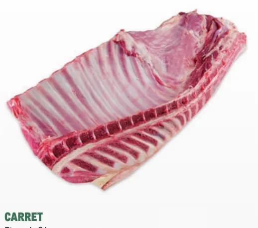 Young lamb rack
