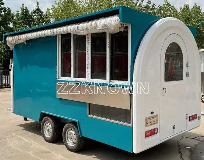 KN-FR-6 round-roof food trailer