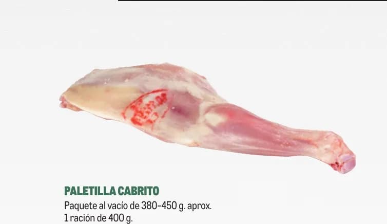 Paletilla de cabrito