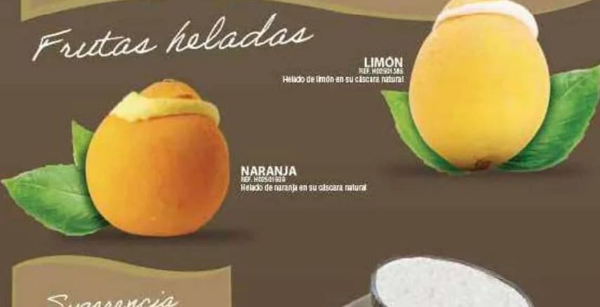 Frozen filled fruits
