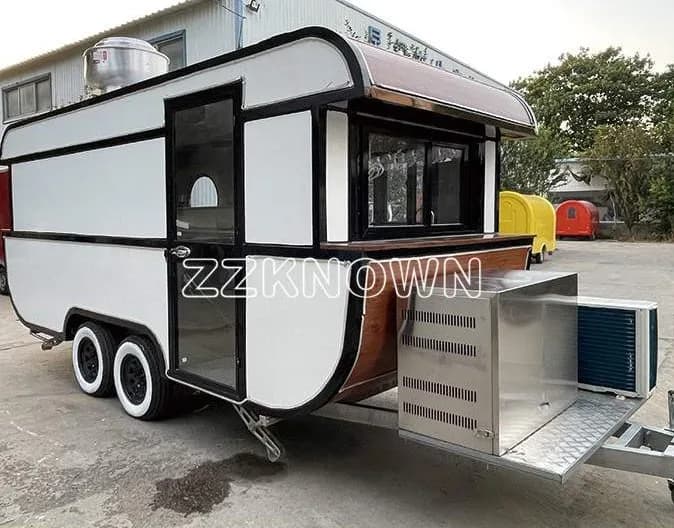 KN-BT-1 boat-shaped food trailer