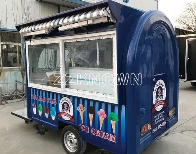 KN-FR-1 round-roof food trailer