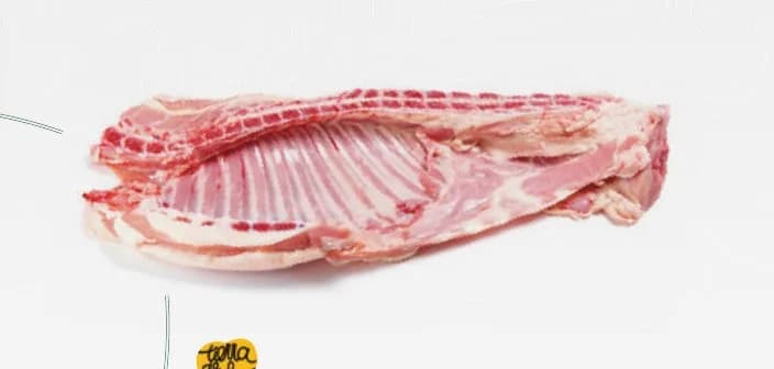 Milk-fed lamb saddle