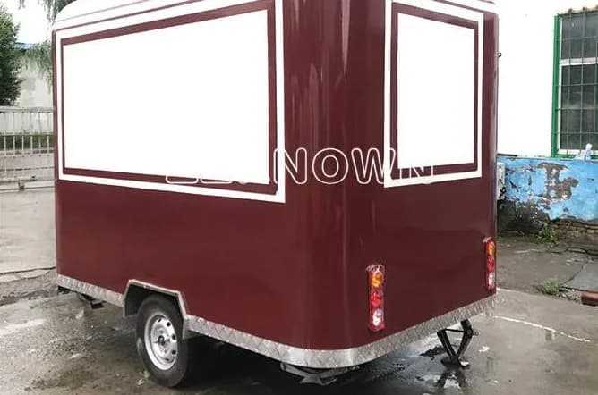 KN-QF-6 stainless steel Airstream food trailer