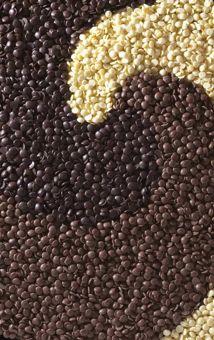 Chocolates de cobertura en gotas
