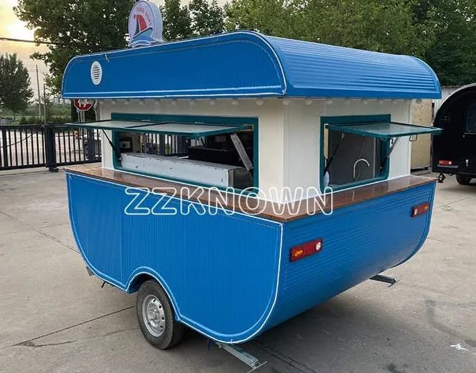 Remolque de comida forma barco KN-BT-2