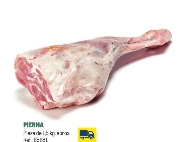 Young lamb leg