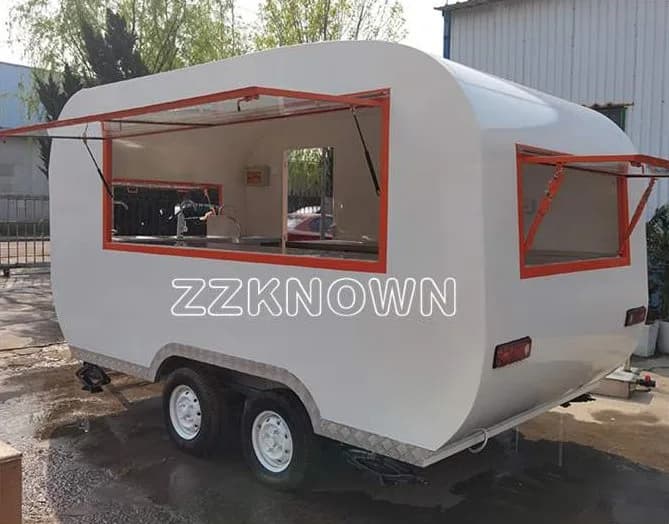 Remolque de comida retro tipo caravana KN-YX-2